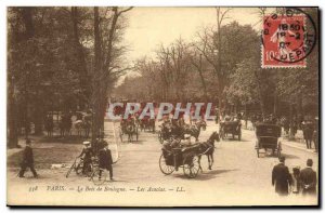 Old Postcard Paris The Bois de Boulogne Les Acacias