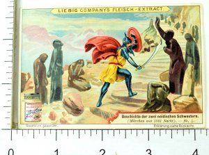 1880's Arabian Nights 1001 Scenes Liebig Victorian 6 Trade Card Set K79
