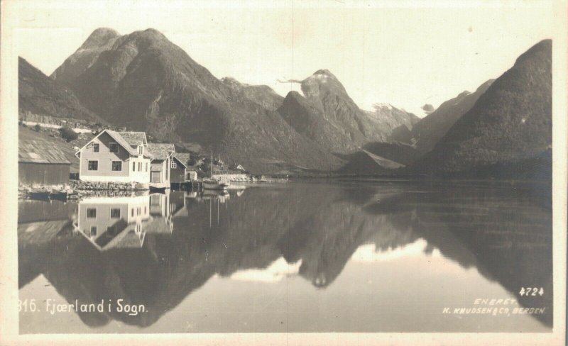 Norway Fjaerland i Sogn Fjærland Vintage RPPC 06.00