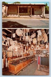 Santa Fe Mexico Postcard Arrowsmith's Relics Old West Indian Art c1960 Vintage