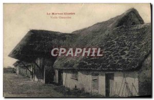 Postcard Old Folk Old Morvan chaumiere