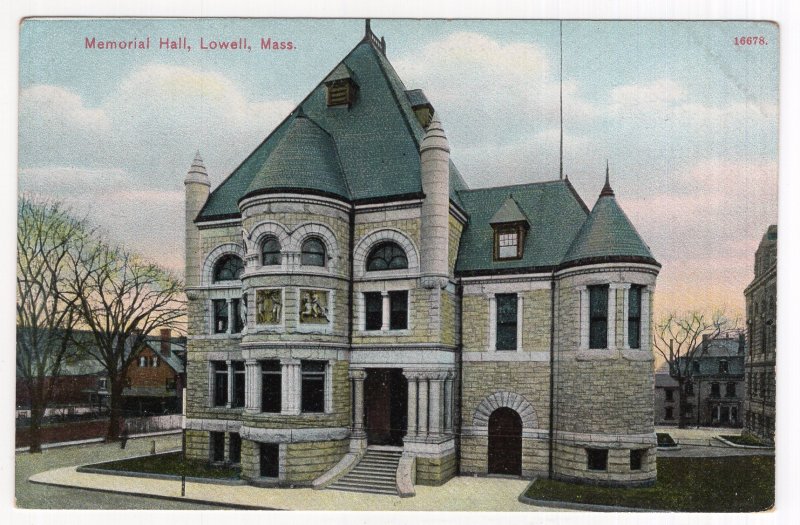 Lowell, Mass, Memorial Hall