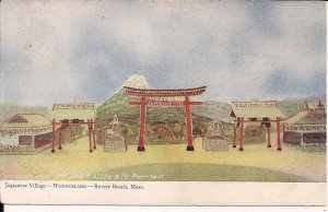 AMUSEMENT PARK, Revere Beach MA 1907 Wonderland, Japanese Village, Art