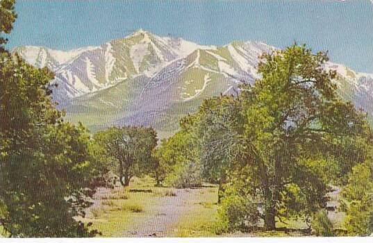 Colorado Colorado Springs Mountain Ranges 1957