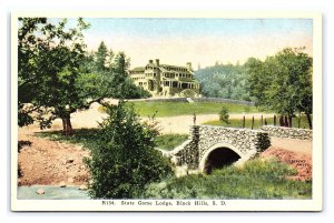 State Game Lodge Black Hills S. D. South Dakota Postcard
