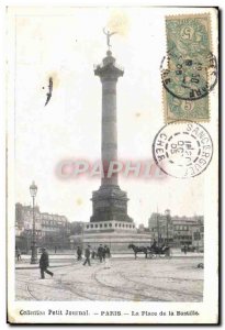 Old Postcard Paris Place De La Bastille