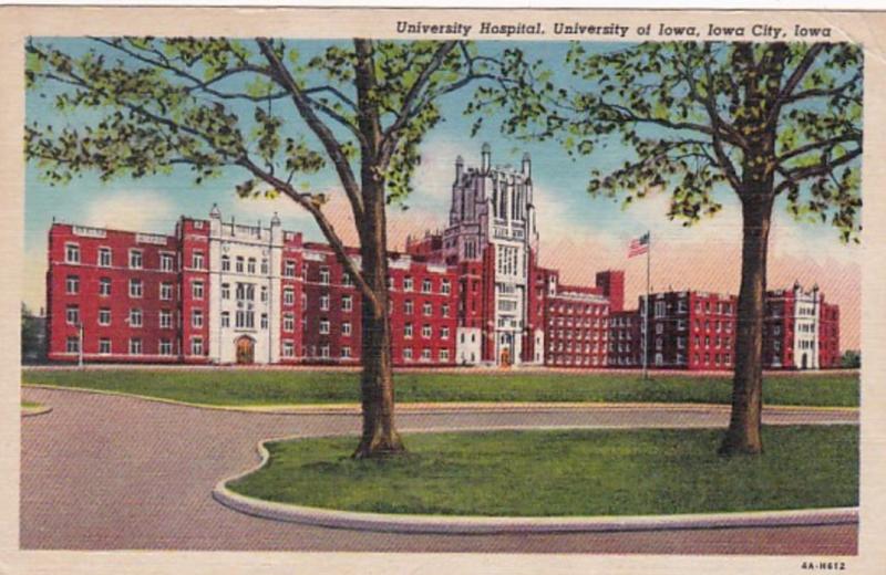 Iowa Iowa City University Hospital University Of Iowa 1958 Curteich