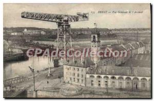 Postcard Old Brest Vue Generale De I'Arsenal