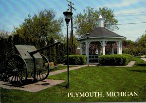 Michigan Cannon Park In Old Village Of Plymourh