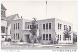 Michigan Charlevoix City Hall 1949 Real Photo