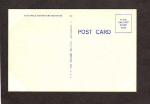 FL Streamline Railroad Train Orange Groves Florida Linen Postcard