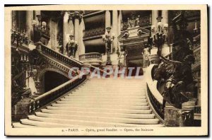 Postcard Old Paris Opera Grand Staircase