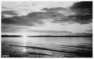 uk15710 sunset moray firth nairn scotland real photo uk