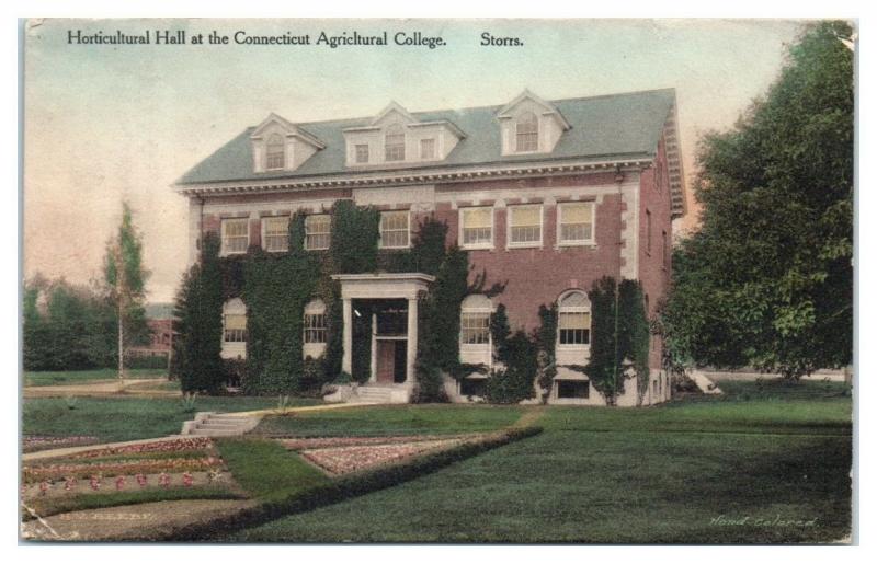 Horticultural Hall at the Connecticut Agricultural College, Storrs, CT Postcard