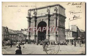 Old Postcard Marseille Porte d'Aix