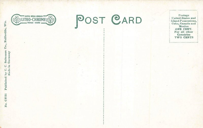 MILWAUKEE WISCONSIN WI~LOOKING NORTH FROM STAND PIPE-PANORMA VIEW POSTCARD