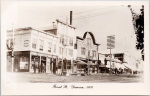 Front Street Dawson Yukon YT The Arctic Orpheum King Edward Hotel Postcard H45