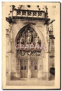 Old Postcard Chateau d'Amboise Port St Hubert Chapel built by Charles VII cen...