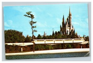 Vintage 1976 Postcard Walt Disney World Panoramic View Monorail Castle Rides