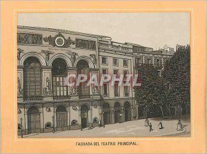Postcard Old Fachada del Teatro Principal Barcelona