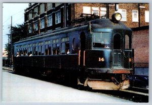 London & Port Stanley Railway Motor Car 14, Ontario, L&PS RY  Chrome Postcard