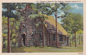 North Carolina Roanoke Island Chapel At Restored Fort Raleigh Curteich