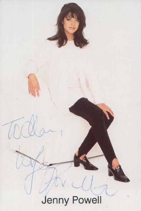 Jenny Powell Wheel Of Fortune TV Quiz Show No Limits Presenter Hand Signed Photo