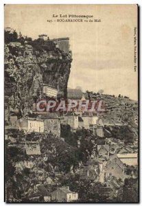 Old Postcard The picturesque Lot Rocamadour Vu Du Midi