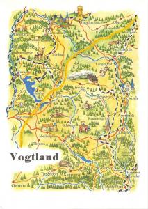 B98983 vogtland   germany  maps cartes geographiques