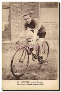 Postcard Old Bike Cycle Cycling Michard World Champion Sprinter french amateu...