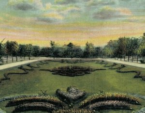 USA Sunken Garden on the Paseo Kansas City Missouri Vintage Postcard 07.69