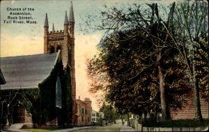 Fall River MA Rock St. Church c1910 Postcard