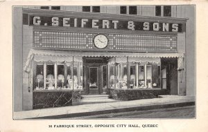 J54/ Quebec Canada Postcard c1930  G. Seifert & Sons Store 152