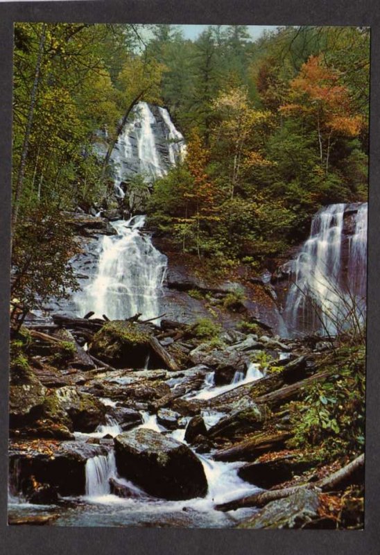 GA Anna Ruby Falls Chattahoochee National Forest Alpine Helen Georgia Postcard