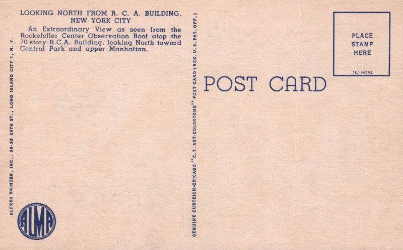 Looking North From RCA Building,New York,NY