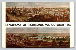 Civil War  Richmond Virginia  1865  Postcard