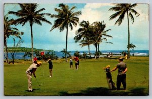 Vintage Dorado Beach Golf Course - 4th Green - Dorado, Puerto Rico