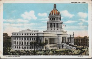 Cuba Habana, Havana Capitol Building Vintage Postcard C177