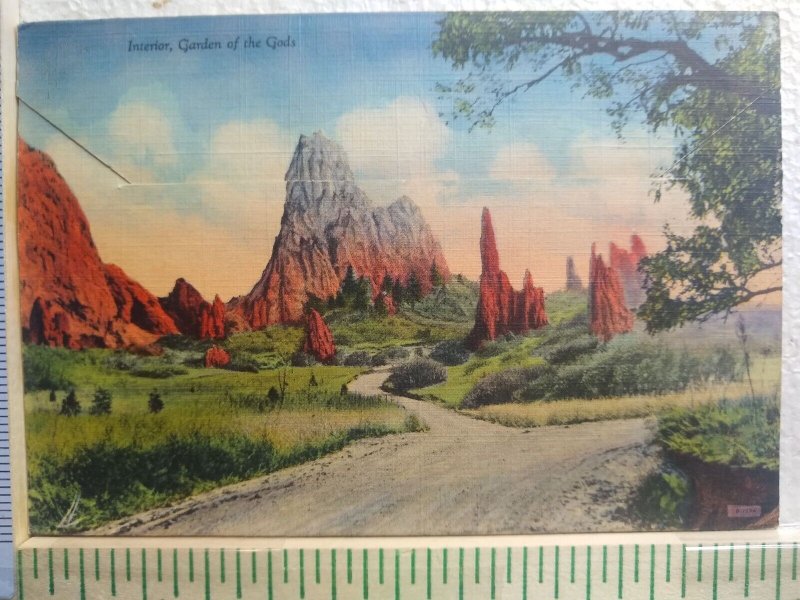 Postcard Folder Interior, Garden of the Gods, Colorado Springs, Colorado