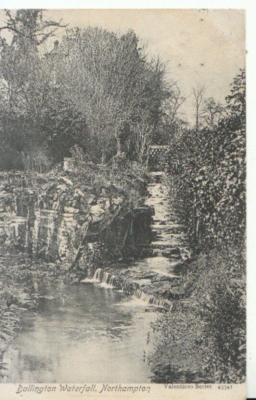 Northamptonshire Postcard - Dallington Waterfall - Ref 16717A