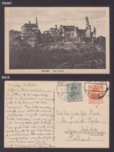 LUXEMBOURG, Postcard, Vianden, Les ruines, RPPC, WWI