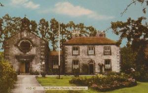 Ship at Green Stacks Flamborough Yorkshire 1940s Real Photo Postcard