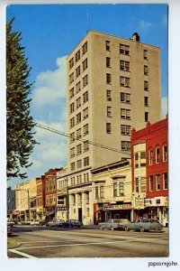 Elyria OH Bank Street View Old Cars Postcard