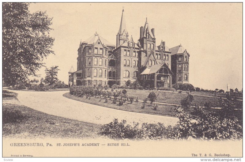 GREENSBURG, Pennsylvania, 1900-1910's; St. Joseph's Academy, Seton Hill