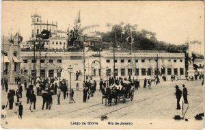 PC CPA BRAZIL, LARGO DA GLORIA, RIO DE JANEIRO, VINTAGE POSTCARD (b11366)