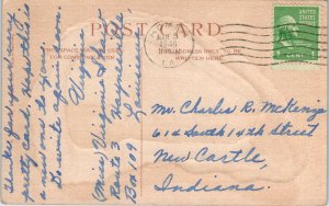 1910s Oyster Sail Boat Baltimore MD Embossed Postcard 