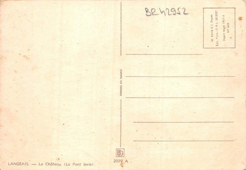 BR42952 Langeais le chateau france