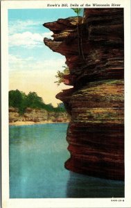 Vtg Wisconsin Dells WI Hawk's Bill Dells of the Wisconsin River 1930s Postcard