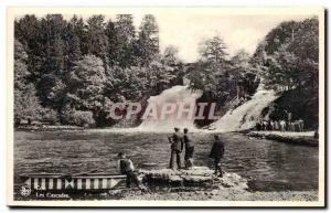 Old Postcard Belgium Coo Waterfalls