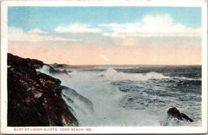 Maine York Beach Surf At Union Bluffs 1916